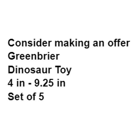 Greenbrier Dinosaur Toy Reptile Set 5 Realistic Figures Prehistoric Play Models - Picture 2 of 11